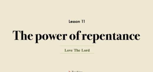 Image for Love the Lord discipleship course lesson 11 | Power of repentance