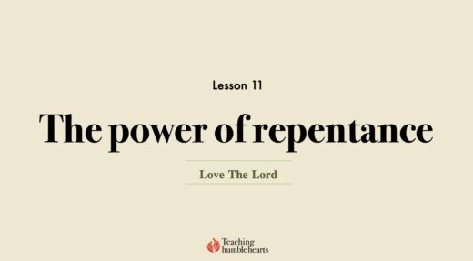 Image for Love the Lord discipleship course lesson 11 | Power of repentance