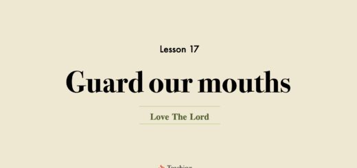 Image for Love the Lord discipleship course lesson 17 | Guard our mouths