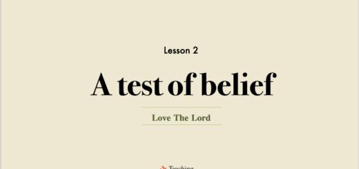 Image for Love the Lord discipleship course lesson 2 | A test of our belief