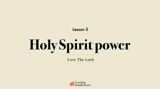 Image for Love the Lord discipleship course lesson 5 | Who is the Holy Spirit