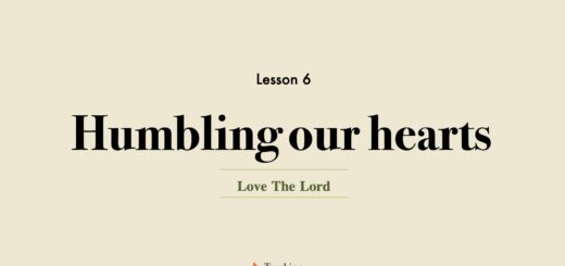 Image for Love the Lord discipleship course lesson 6 - Humbling our hearts before God