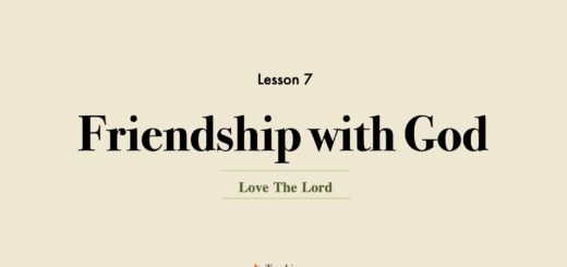 Image for Love the Lord discipleship course lesson 7 | Friendship with God