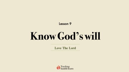 Image for Love the Lord discipleship course lesson 9 | Know God's will