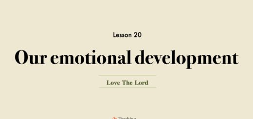 Image for Love the Lord discipleship course lesson 20 - our emotional development