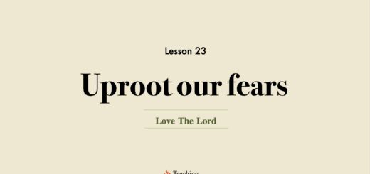 Image for Love the Lord discipleship lesson 23 - uproot our fears
