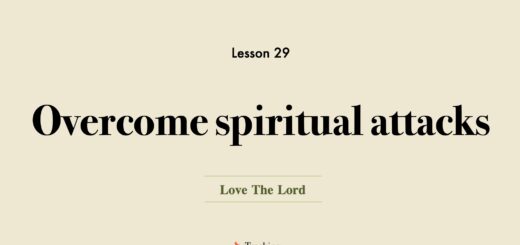 Image for Love the Lord discipleship course lesson 29 Overcome spiritual attacks