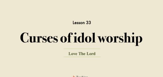 Image for Love the Lord discipleship course lesson 33 curses of idol worship