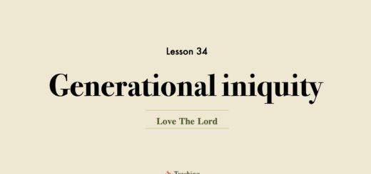 Image for Image for Love the Lord discipleship course lesson 34 Generational iniquity