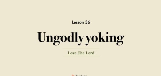 Image for Love the Lord discipleship course lesson 36 ungodly yoking soul ties