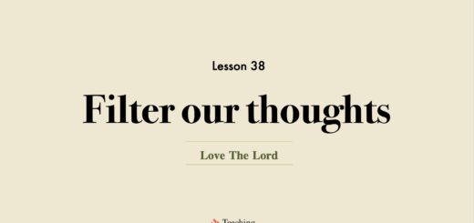 Image for Love the Lord discipleship course lesson 38 filter our thoughts
