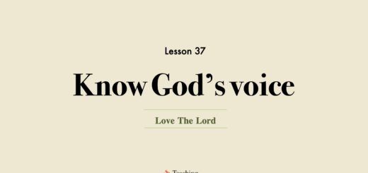 Image for Love the Lord discipleship course lesson 37 know God voice